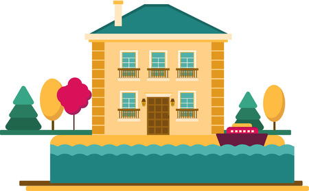 house that can be used in various templatesのイラスト素材