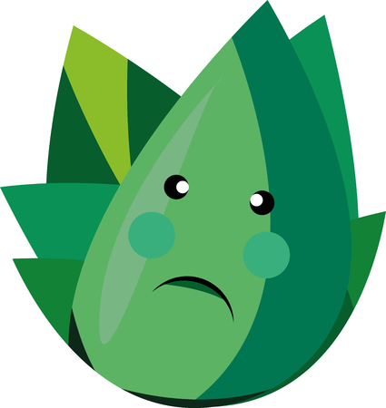 Cartoon cabbage that can be used in various templatesのイラスト素材