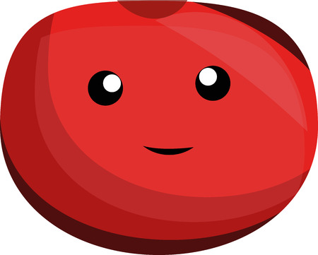 Cartoon tomato that can be used in various templatesのイラスト素材