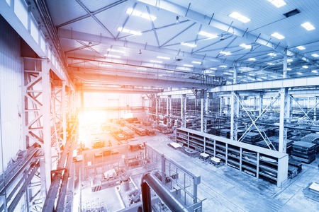 modern automated assembly line for cars