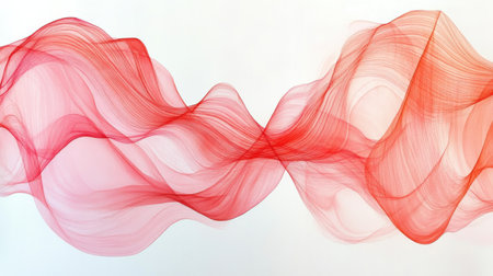 Gradient shades of pink and coral blend gracefully, forming flowing lines that evoke a sense of calm. This artistic representation invites feelings of peace and tranquility.の素材