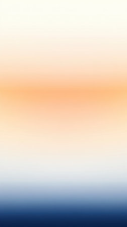 Delicate watercolor gradient blends shades of peach and blue, creating a soothing backdrop. The soft edges fade into white, evoking tranquility and inspiration for creative projects.の素材