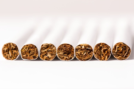 Smoking cigarettes causes cancerの写真素材