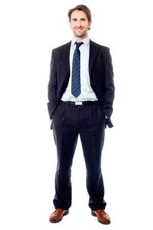 Full length image of a young business professionalの写真素材