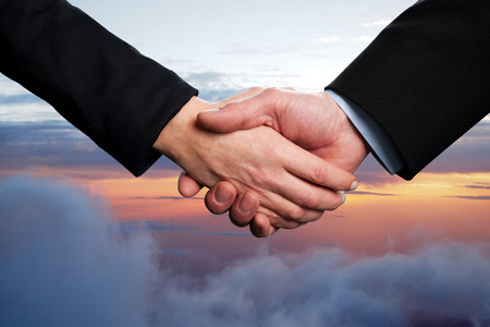 Symbol of agreement, business handshakeの写真素材