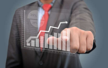 Professional Checking Success Graphの写真素材