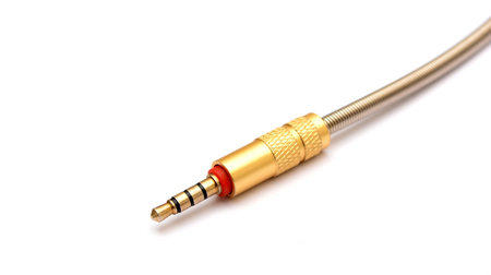 Golden Sound Jack on White Backgroundの写真素材