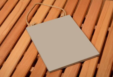 Vintage Style Signboard wood table designの写真素材
