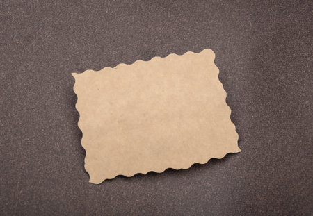 Stylish paper cutting piece on dark banner template.