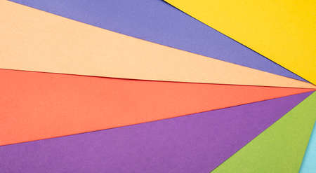 Closeup of Multi color card boards making nice background.