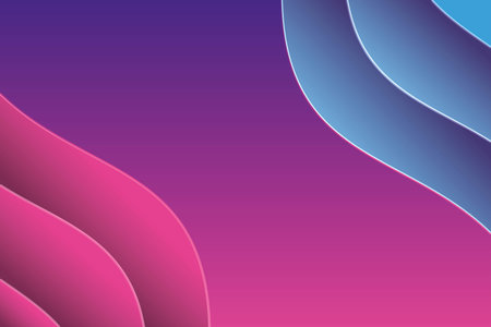 Digital curve lines in blue and pink colors on digital wallpaper design.