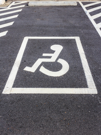 Disabled parking signの写真素材