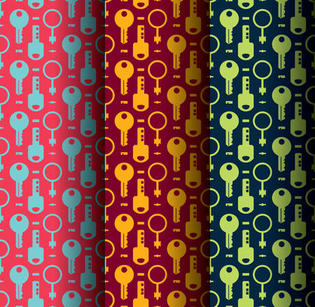 Seamless Pattern Keyのイラスト素材