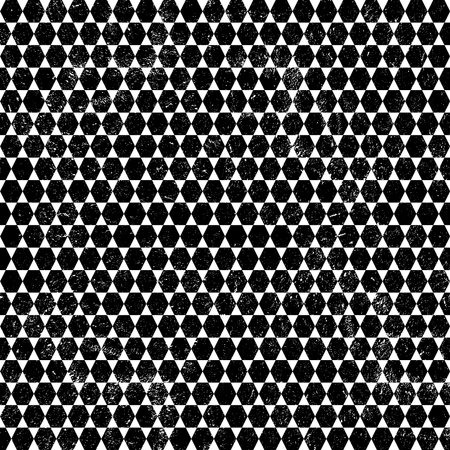 Seamless geometric pattern. Black and white background. Vector illustration.の写真素材