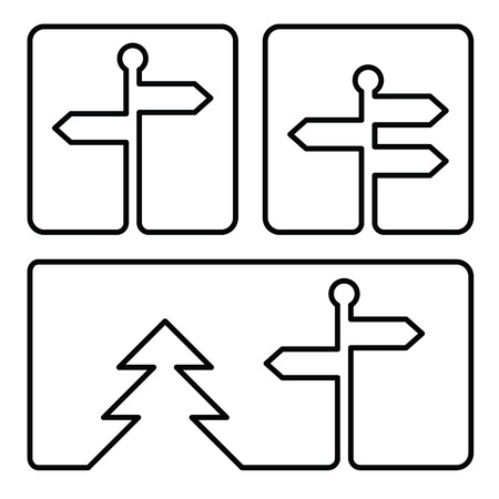 Guidepost simple iconのイラスト素材