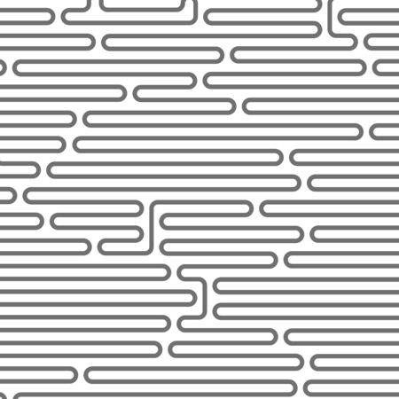 Maze style horizontal pattern - rounded linesのイラスト素材