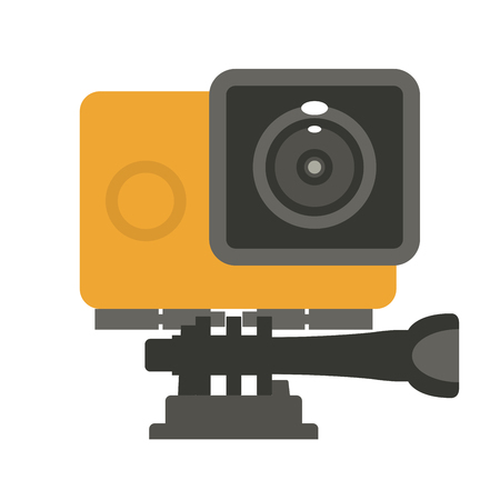 Simple action camera iconのイラスト素材