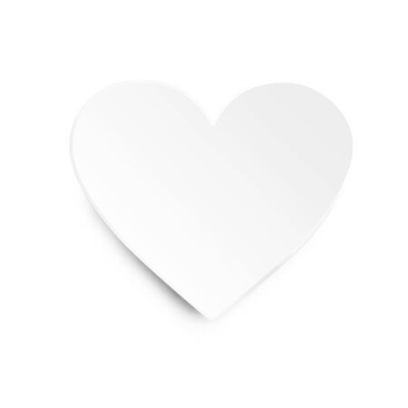 white heartのイラスト素材