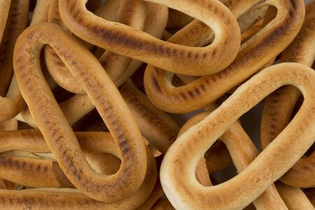 Background of bublik top view の写真素材