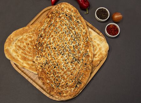 food called pide from turkish cuisine
