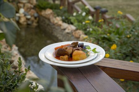 turkish traditional meat mealの写真素材