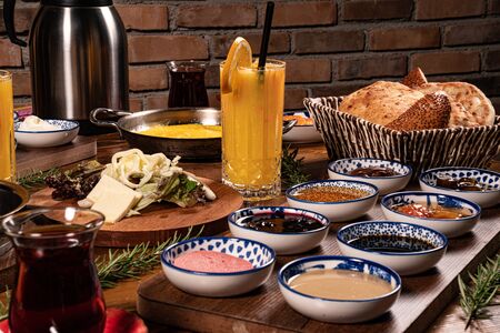 Turkish Breakfast stock photo