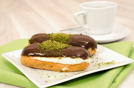Turkish Eclair dessert stock photoの写真素材
