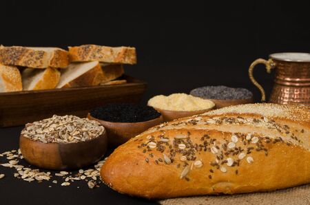 Turkish bread stock photo