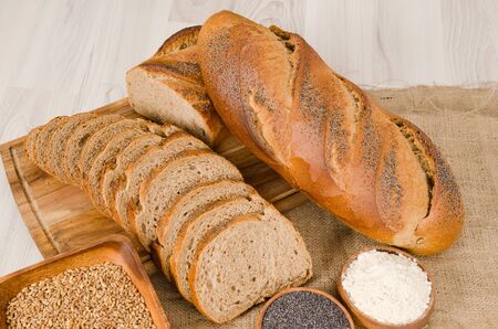 Turkish bread stock photo