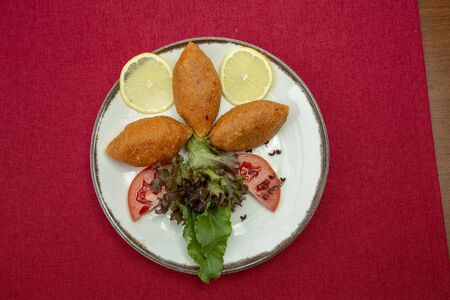 Icli kofte / Boiled kibbeh / Quibe / stuffed meatball falafel. stock photoの写真素材
