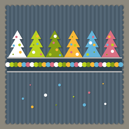 Merry Christmas And Happy New Year Cardのイラスト素材