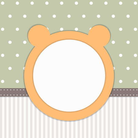 Vintage Baby Shower Invitation Cardのイラスト素材