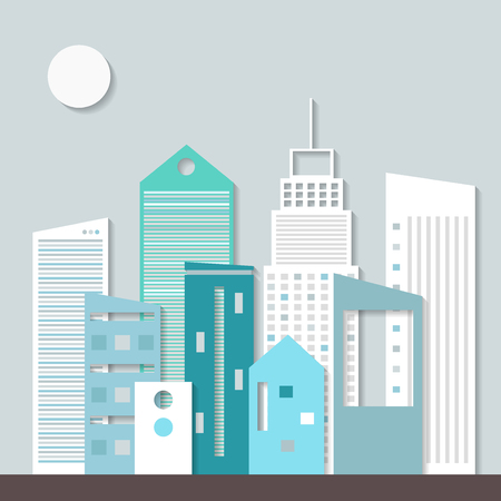 Modern Business City Conceptのイラスト素材