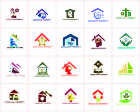A Vector Illustration Logo Consultant Property creative design, you can use for logo business, company, website etc.のイラスト素材