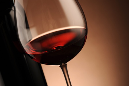 red wine glass close up, food photoの写真素材