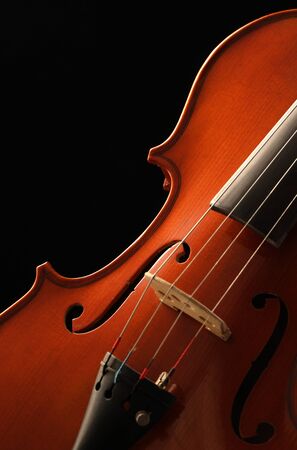 Elegant close up shot of a violinの写真素材