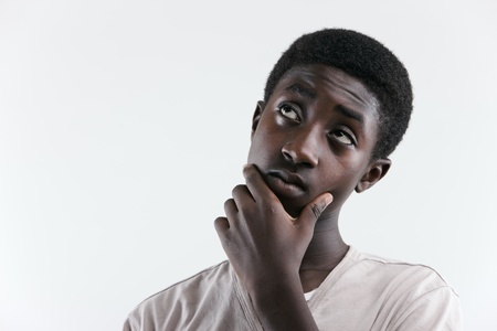 Portrait of african boyの写真素材