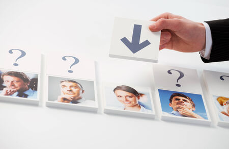 Human Resources concept. Portraits of a group of business people の写真素材