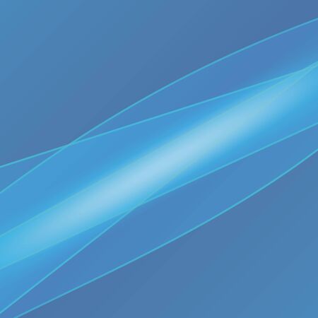 Smooth translucent lines on a blue background illustration.のイラスト素材