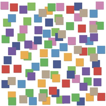 Background in the form of a mosaic of multi-colored squares.のイラスト素材