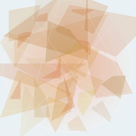 The background is red in different shapes vector illustration.のイラスト素材
