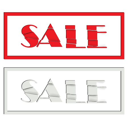Banner for the store with text sale. Vector illustration.のイラスト素材