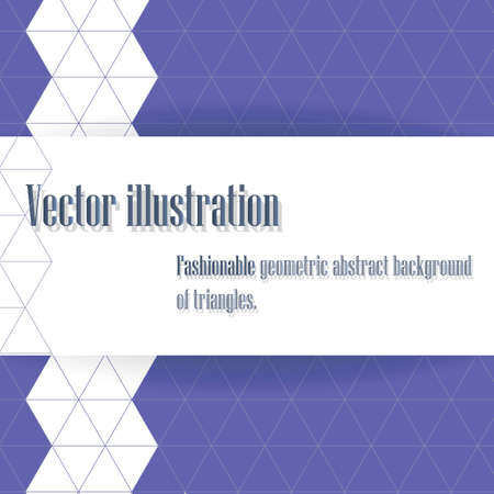 Fashionable geometric pattern of triangles in blue tones.のイラスト素材