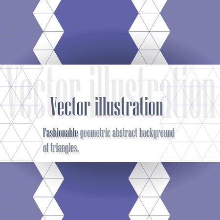 Fashionable geometric pattern of triangles in blue tones.のイラスト素材