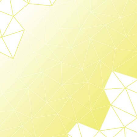 Fashionable geometric abstract background of triangles in yellow tones.のイラスト素材