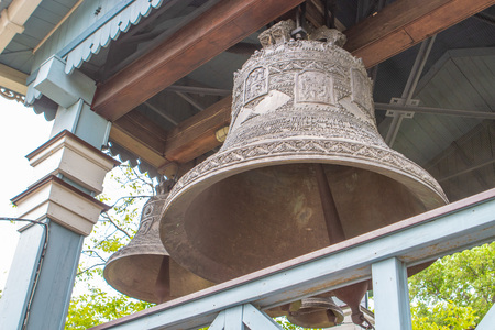 Church bells. A separate bell tower.の写真素材