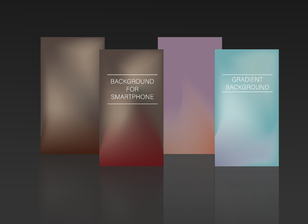 Smartphone modern background set.のイラスト素材