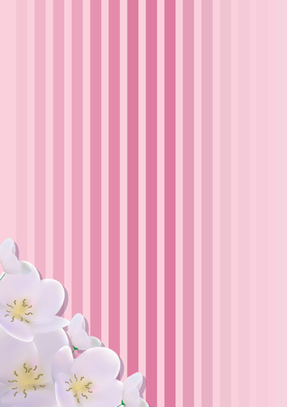 Summer floral motifs, greeting cards. Floral background. Wedding design. Colorful texture with sakura flowers.のイラスト素材