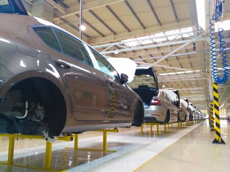 Solomonovo, Ukraine - January 15: Large-Scale Production of Skoda Carsのeditorial素材
