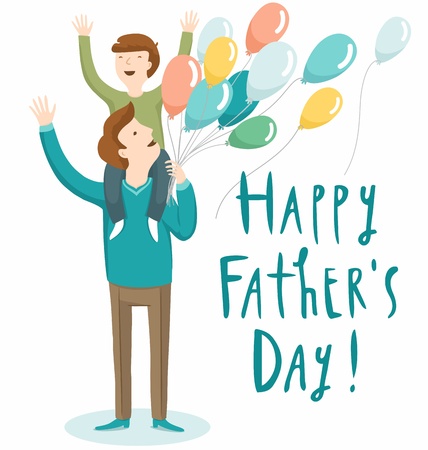 Father's Day illustrationのイラスト素材